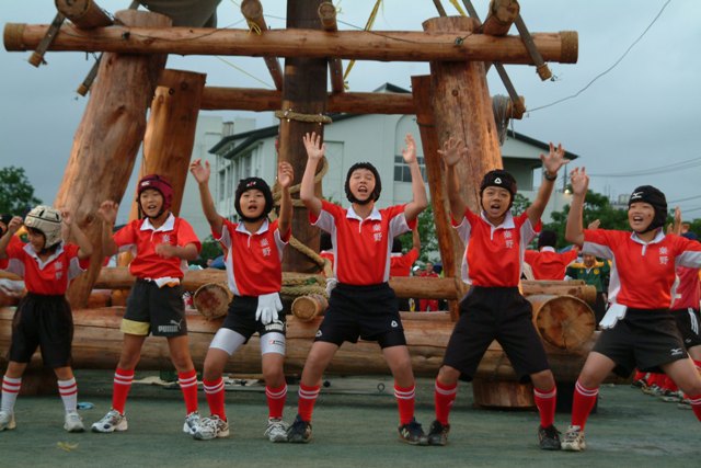 秦野ラグビースクールのHAKA